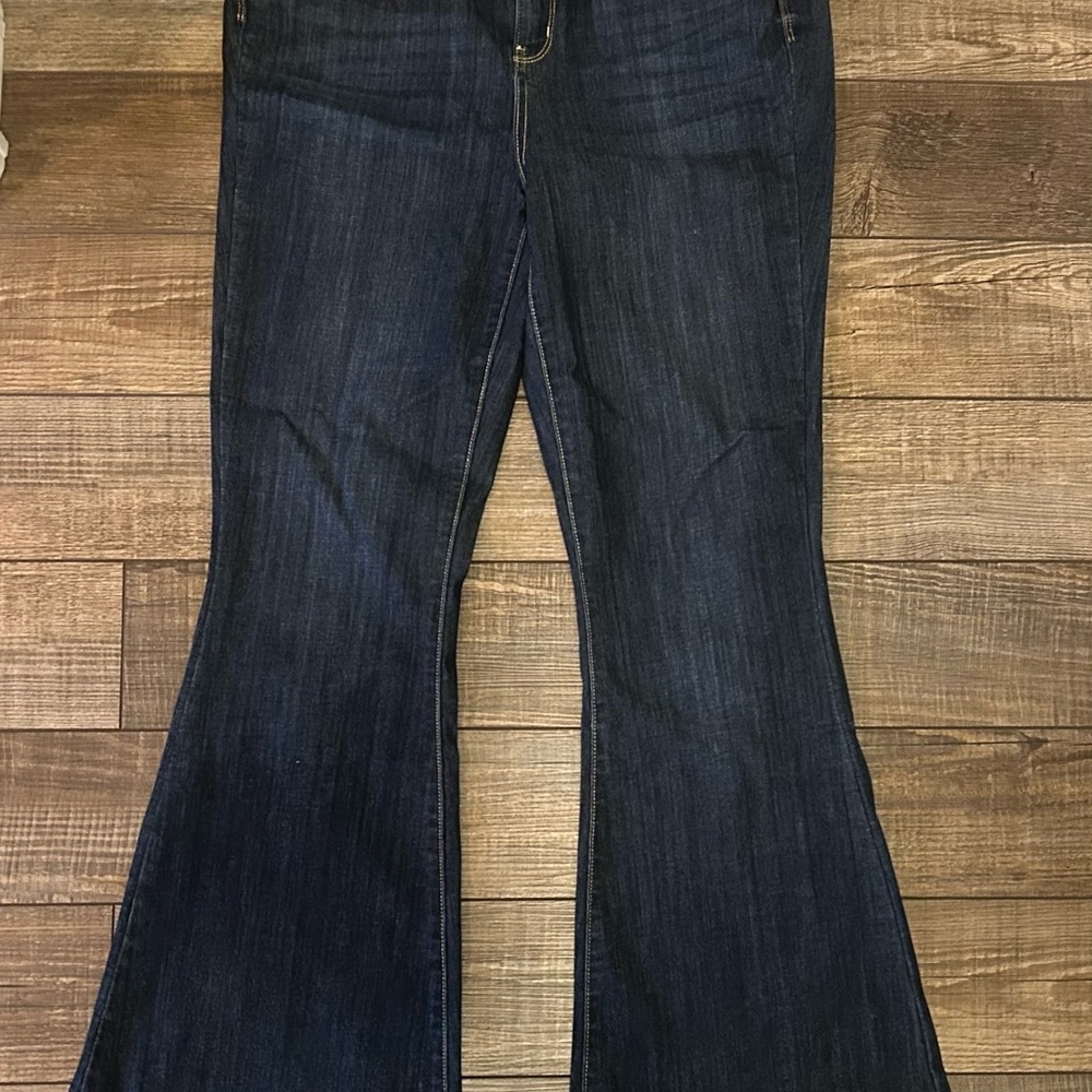 Judy Blue Flare Wide Leg Blue Jeans